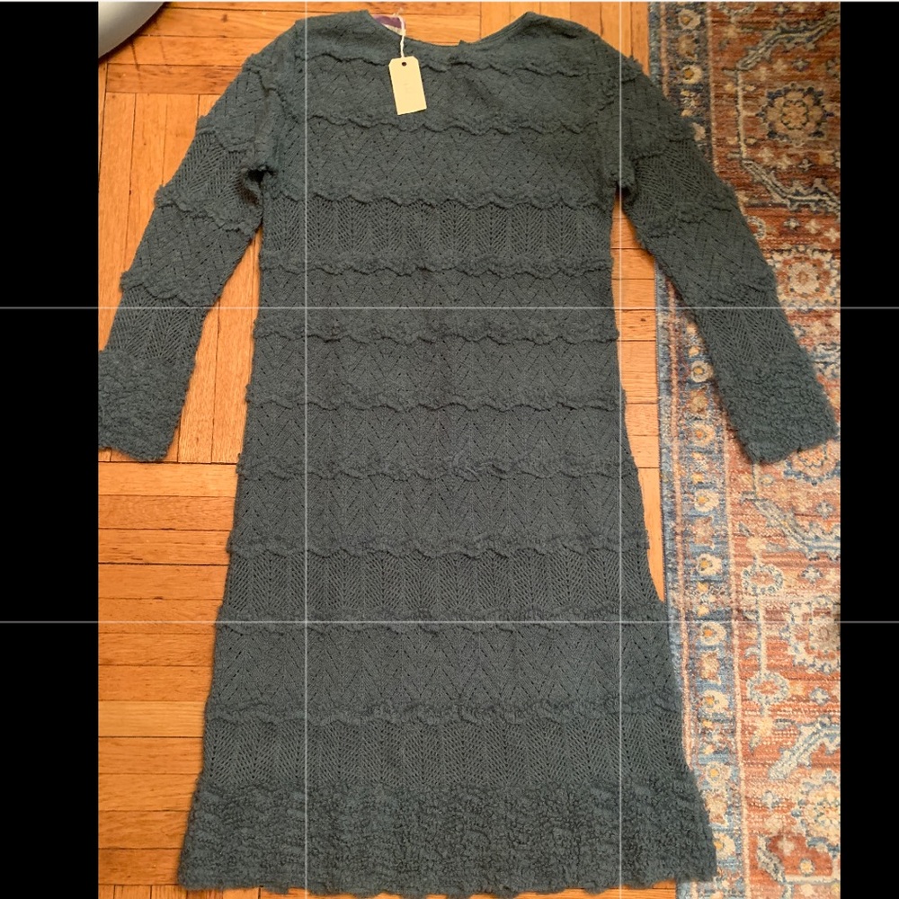 Vintage wool midi dress 1975